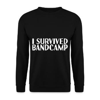 I Survived Bandcamp - Unisex Sweatshirt - black - Front - Alina (178cm) & Michal (187cm)