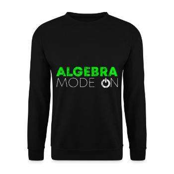 Algebra Mode On 3 - Unisex Sweatshirt - black - Front - Alina (178cm) & Michal (187cm)