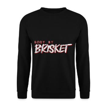 Body By Brisket 3 - Unisex Pullover - Schwarz - Vorne - Alina (178cm) & Michal (187cm)