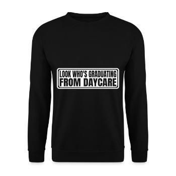 Regardez qui obtient son diplôme de la garderie 4 - Sweat-shirt Unisexe - noir - Devant - Alina (178cm) & Michal (187cm)