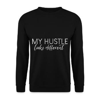 Mon agitation a l’air différente 3 - Sweat-shirt Unisexe - noir - Devant - Alina (178cm) & Michal (187cm)