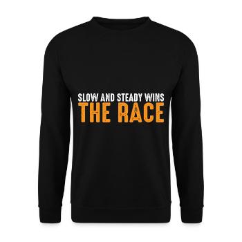 Slow And Steady Wins The Race 7 - Unisex Pullover - Schwarz - Vorne - Alina (178cm) & Michal (187cm)