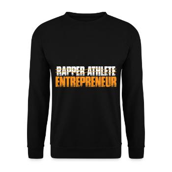 Rapper Athlete Entrepreneur 35 - Unisex Pullover - Schwarz - Vorne - Alina (178cm) & Michal (187cm)