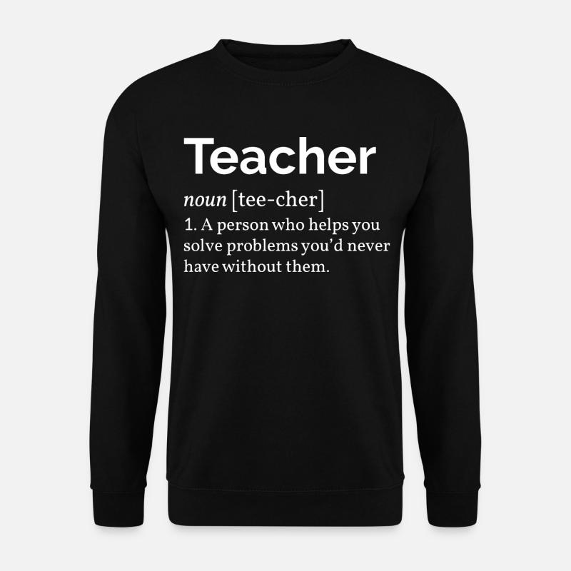 Lehrer Definition - Unisex Pullover - Schwarz