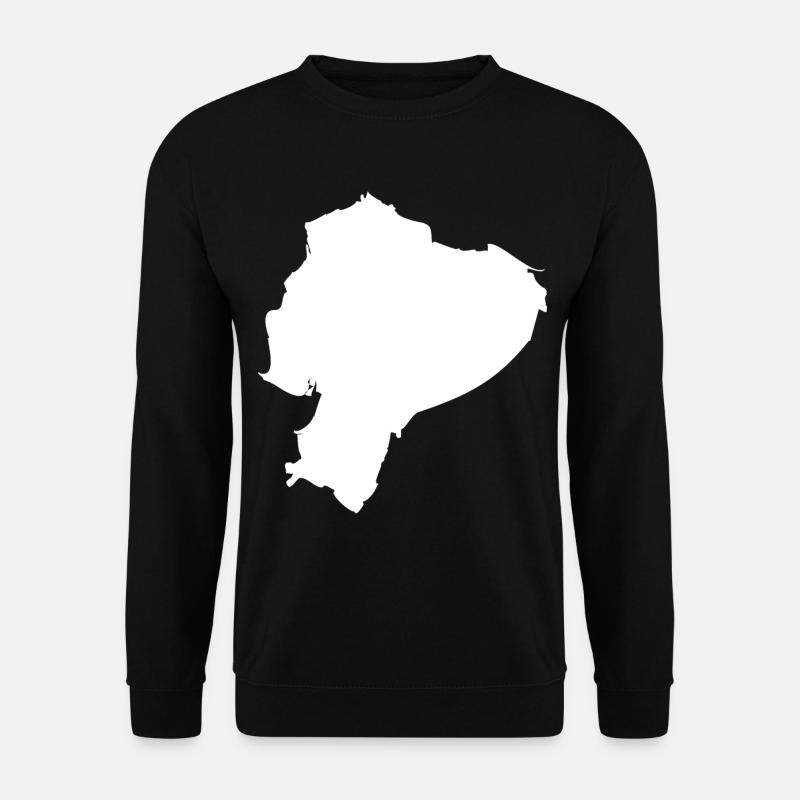 Ecuador map flag - Unisex Sweatshirt - black