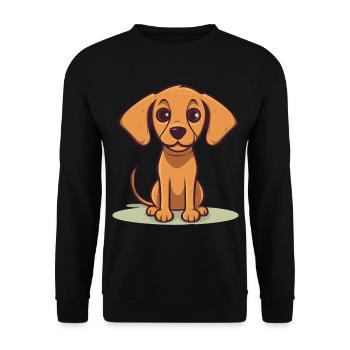 Conception de chien mignon pour les propriétaires de chiens - Sweat-shirt Unisexe - noir - Devant - Alina (178cm) & Michal (187cm)