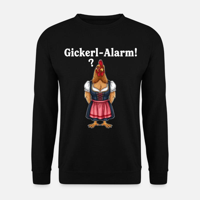 Gickerl alarm ! - Unisex Sweatshirt - black