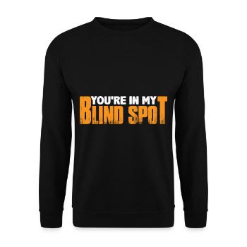 You're In My Blind Spot 7 - Unisex Sweatshirt - black - Front - Alina (178cm) & Michal (187cm)