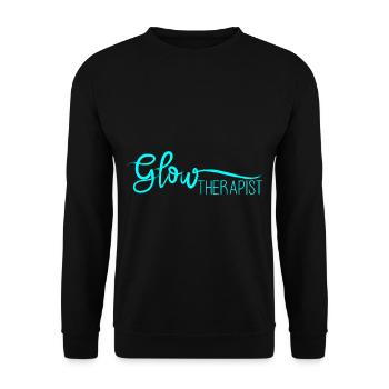 Glow Therapist 2 - Unisex Sweatshirt - black - Front - Alina (178cm) & Michal (187cm)