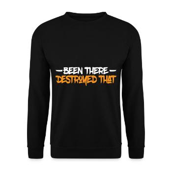 Been There Destroyed That 15 - Unisex Pullover - Schwarz - Vorne - Alina (178cm) & Michal (187cm)