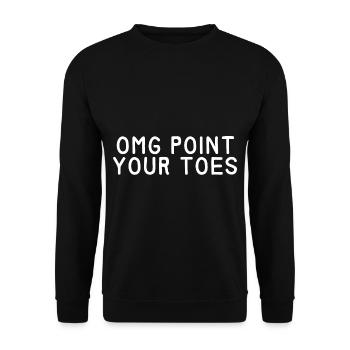 Omg Point Your Toes 6 - Unisex Pullover - Schwarz - Vorne - Alina (178cm) & Michal (187cm)