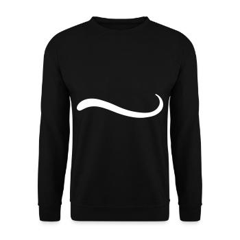 Underline line swing line Swash Swosh - Unisex Sweatshirt - black - Front - Alina (178cm) & Michal (187cm)