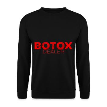Botox Dealer 4 - Unisex Sweatshirt - black - Front - Alina (178cm) & Michal (187cm)