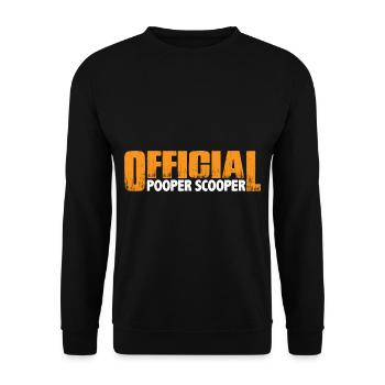 Official Pooper Scooper 25 - Unisex Pullover - Schwarz - Vorne - Alina (178cm) & Michal (187cm)
