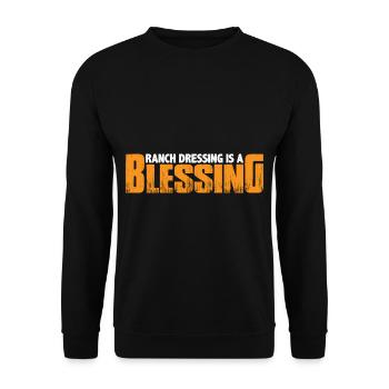 Ranch Dressing Is A Blessing 19 - Unisex Pullover - Schwarz - Vorne - Alina (178cm) & Michal (187cm)