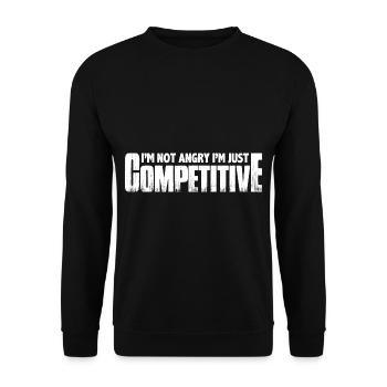 Je ne suis pas en colère, je suis juste compétitif 8 - Sweat-shirt Unisexe - noir - Devant - Alina (178cm) & Michal (187cm)