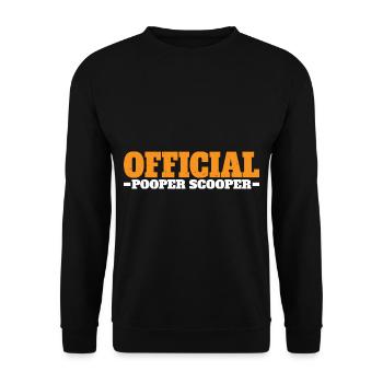Official Pooper Scooper 33 - Unisex Pullover - Schwarz - Vorne - Alina (178cm) & Michal (187cm)
