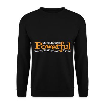 Sisterhood Is Powerful 34 - Unisex Pullover - Schwarz - Vorne - Alina (178cm) & Michal (187cm)