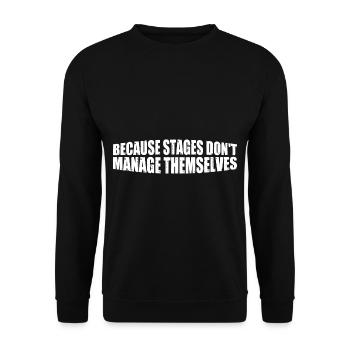 Parce que les étapes ne se gèrent pas toutes seules 4 - Sweat-shirt Unisexe - noir - Devant - Alina (178cm) & Michal (187cm)