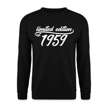 Limited Edition est 1959 - Unisex Pullover - Schwarz - Vorne - Alina (178cm) & Michal (187cm)