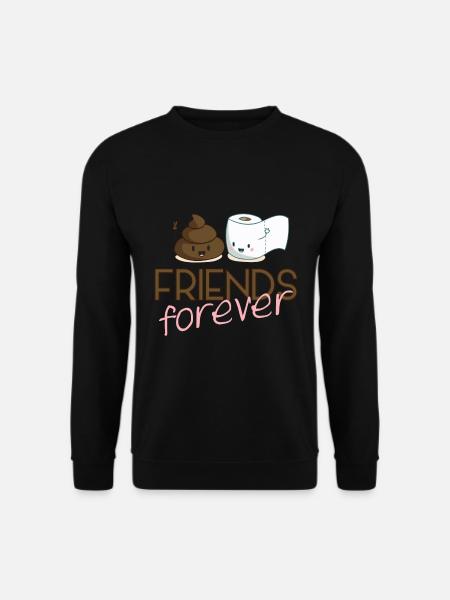 Amis Forever BFF amis copains toilettes toilettes - Sweat-shirt Unisexe - noir