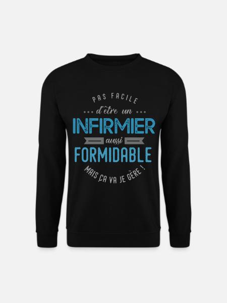 infirmier formidable - Sweat-shirt Unisexe - noir