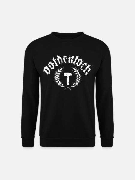 Ostdeutsch - Hammer und Ährenkranz - Unisex Pullover - Schwarz