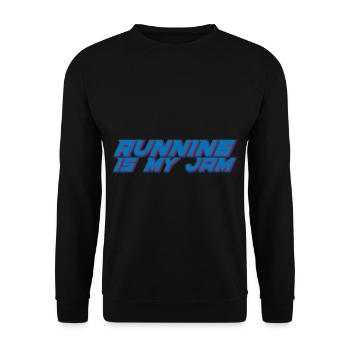 Running Is My Jam 2 - Unisex Sweatshirt - black - Front - Alina (178cm) & Michal (187cm)