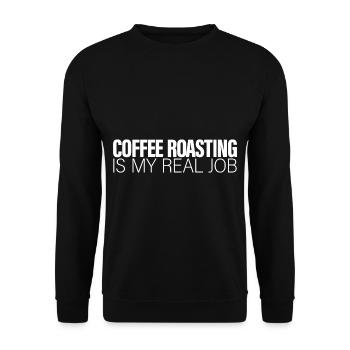 La torréfaction du café est mon vrai travail 2 - Sweat-shirt Unisexe - noir - Devant - Alina (178cm) & Michal (187cm)