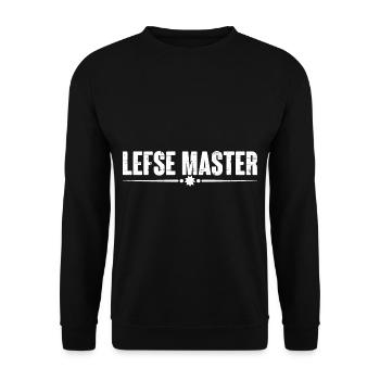 Lefse Master 14 - Unisex Sweatshirt - black - Front - Alina (178cm) & Michal (187cm)