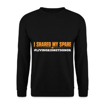 J’ai partagé mon #LivingKidneyDonor 15 - Sweat-shirt Unisexe - noir - Devant - Alina (178cm) & Michal (187cm)