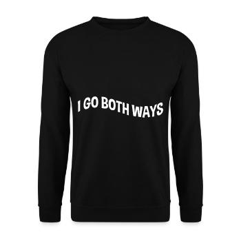 Je vais dans les deux sens - Sweat-shirt Unisexe - noir - Devant - Alina (178cm) & Michal (187cm)