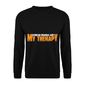 Les drames coréens sont ma thérapie 7 - Sweat-shirt Unisexe - noir - Devant - Alina (178cm) & Michal (187cm)