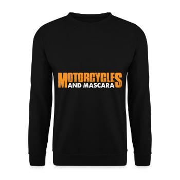 Motorcycles And Mascara 4 - Unisex Sweatshirt - black - Front - Alina (178cm) & Michal (187cm)
