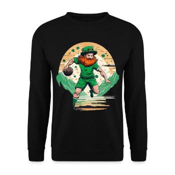 St. Patrick’s Day Shamrock Handball - Sweat-shirt Unisexe - noir - Devant - Alina (178cm) & Michal (187cm)