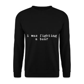 Je combattais un ours 12 - Sweat-shirt Unisexe - noir - Devant - Alina (178cm) & Michal (187cm)
