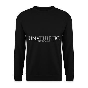 Unathletic Department 4 - Unisex Sweatshirt - black - Front - Alina (178cm) & Michal (187cm)
