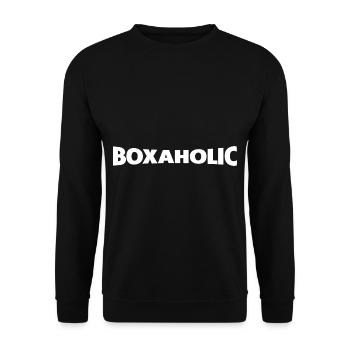 Boxaholic - Unisex Sweatshirt - black - Front - Alina (178cm) & Michal (187cm)