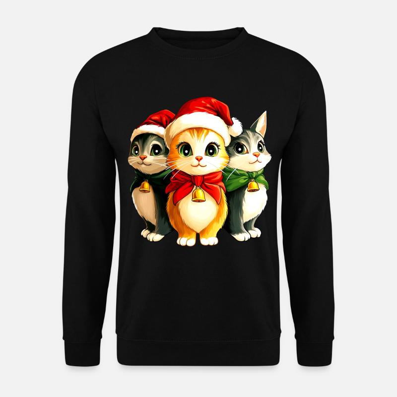 Christmas Kitten - Unisex Sweatshirt - black
