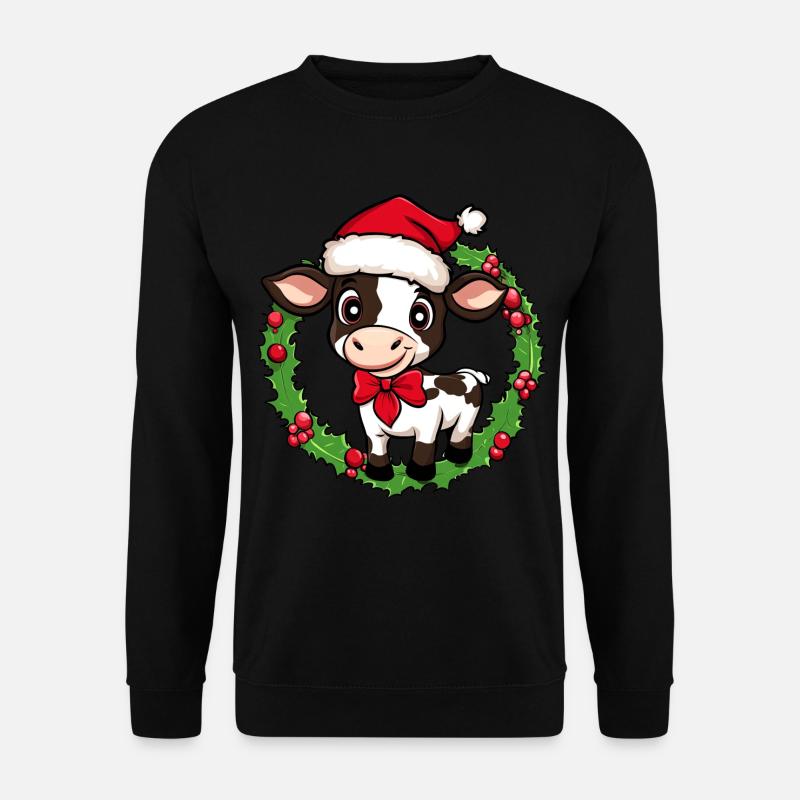 Cows Christmas - Unisex Sweatshirt - black