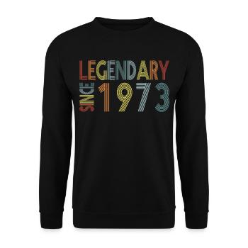 Legendary since 1973 - Unisex Sweatshirt - black - Front - Alina (178cm) & Michal (187cm)