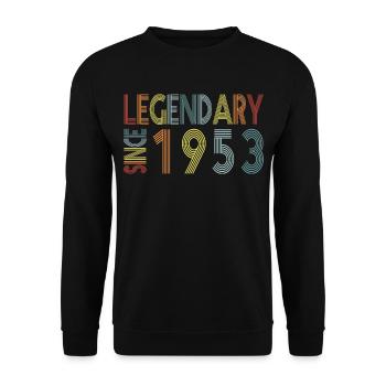Legendary since 1953 - Unisex Pullover - Schwarz - Vorne - Alina (178cm) & Michal (187cm)