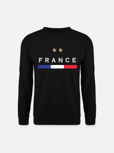 Maillot de football France Drapeau français - Sweat-shirt Unisexe - noir