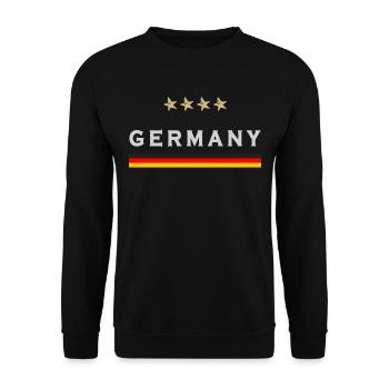 Maillot de football Allemagne Drapeau allemand - Sweat-shirt Unisexe - noir - Devant - Alina (178cm) & Michal (187cm)