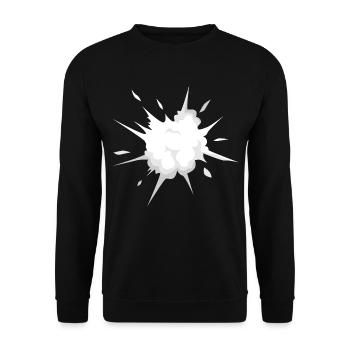 Explosion - Sweat-shirt Unisexe - noir - Devant - Alina (178cm) & Michal (187cm)
