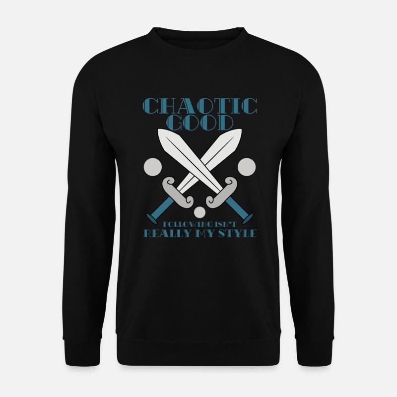Chaotic Good Rollenspiele Monster Brettspiel Spiel - Unisex Pullover - Schwarz