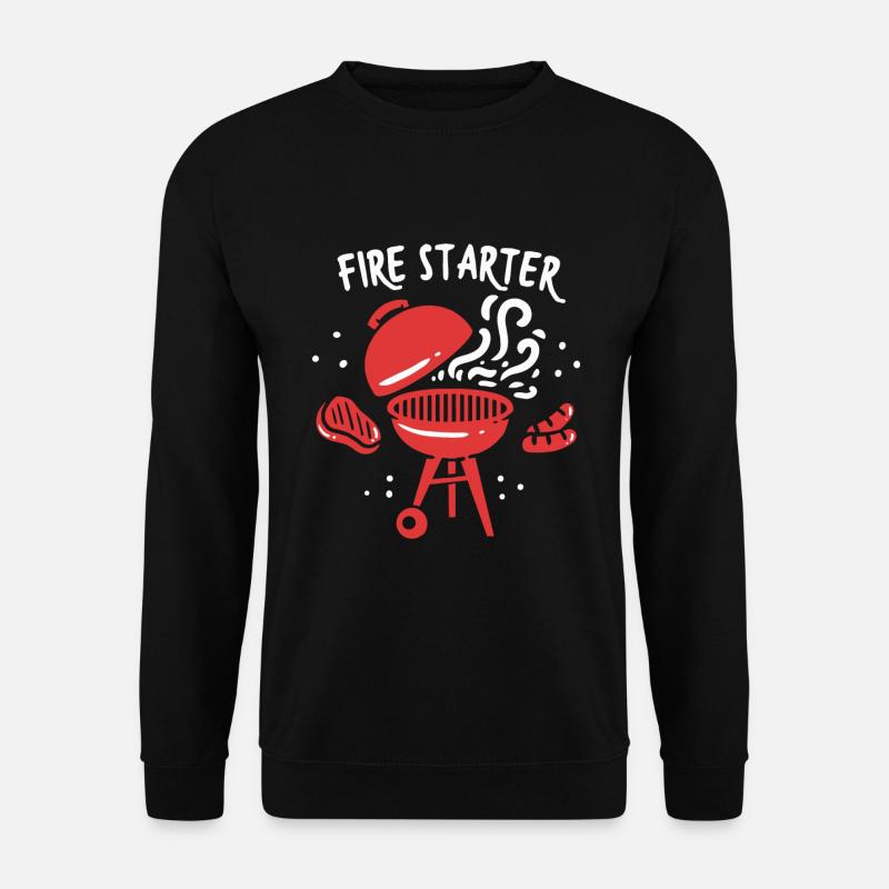 Fire Starter, Funny BBQ Cadeaux - Sweat-shirt Unisexe - noir