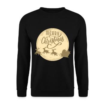 Joyeux Noël - Noël - Sweat-shirt Unisexe - noir - Devant - Alina (178cm) & Michal (187cm)