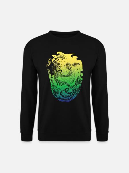 Meerjungfrau Seejungfrau Nixe Märchen - Unisex Pullover - Schwarz