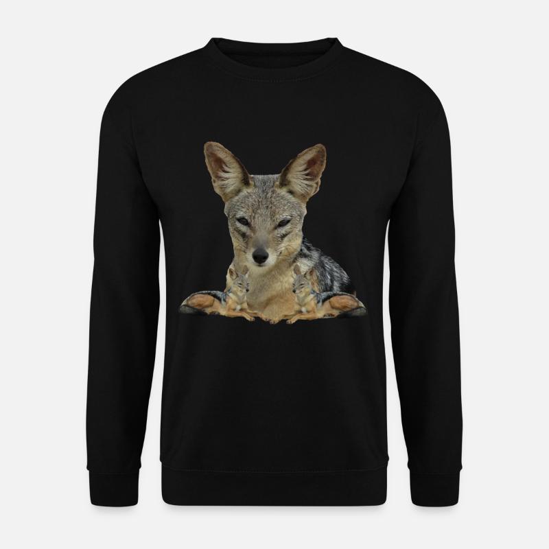 Schakal - Wildtiere - Safari - Afrika - Savanne - Unisex Pullover - Schwarz